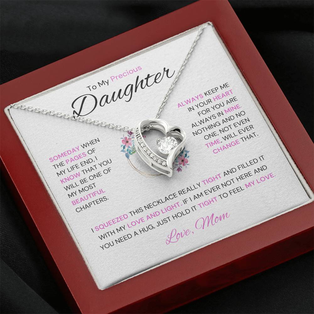 To My Precious Daughter - Eternal Love Necklace