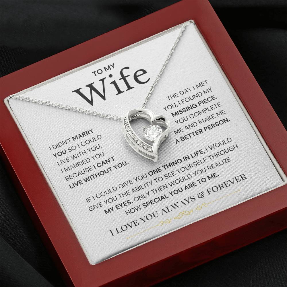 To My Wife - Eternal Love Necklace