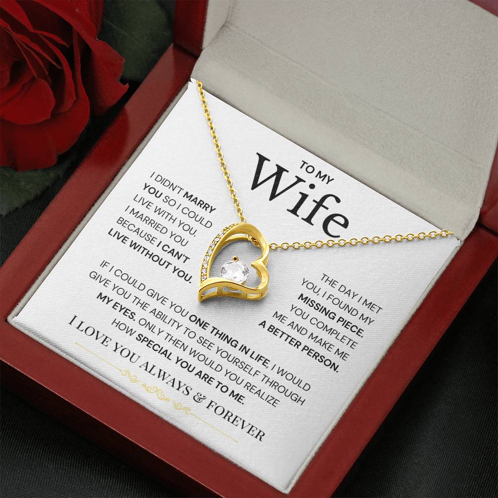 To My Wife - Eternal Love Necklace