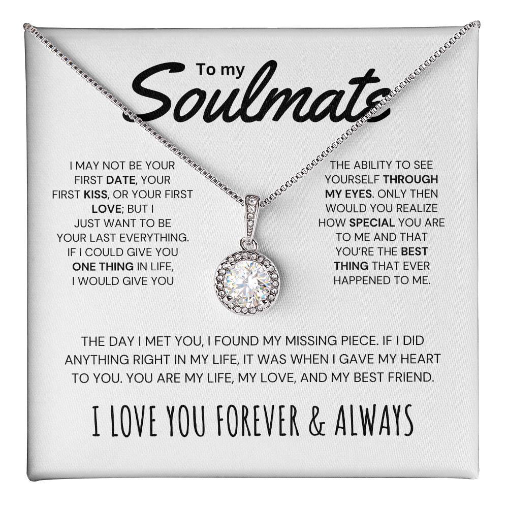 "To My Soulmate" - Sparkling Allure Pendant