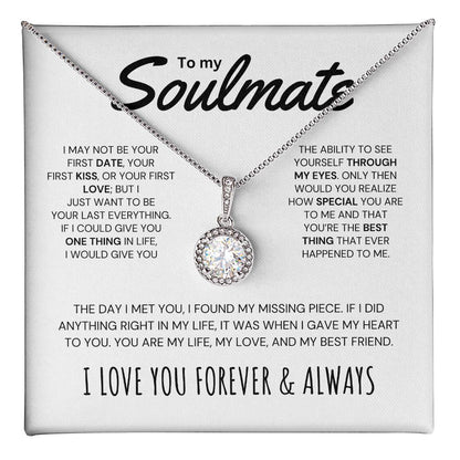 "To My Soulmate" - Sparkling Allure Pendant