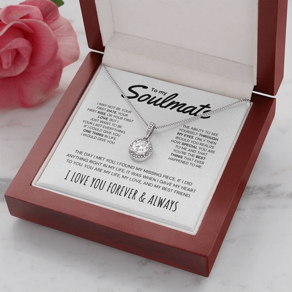 "To My Soulmate" - Sparkling Allure Pendant