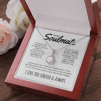 "To My Soulmate" - Sparkling Allure Pendant