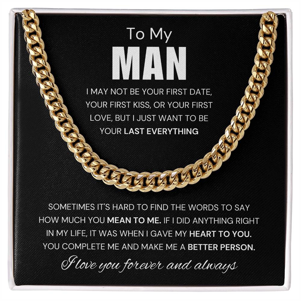 To My Man - Cuban Link Chain