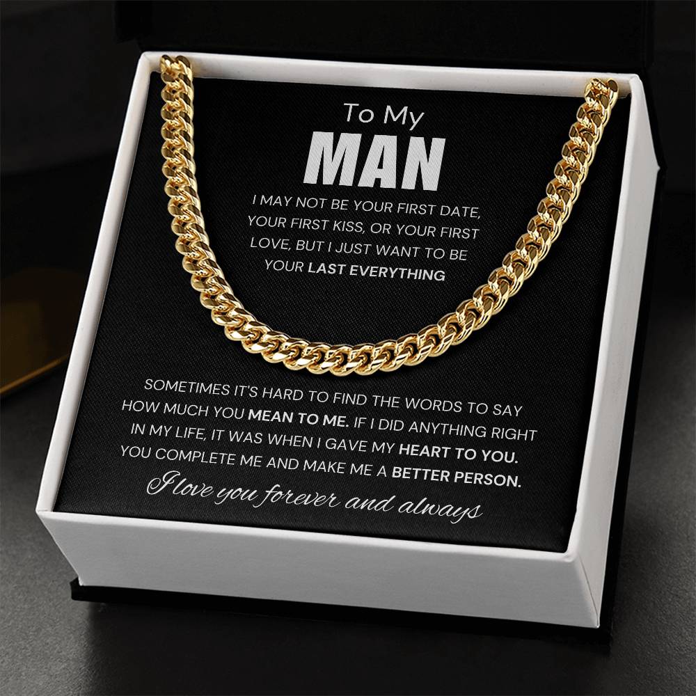 To My Man - Cuban Link Chain