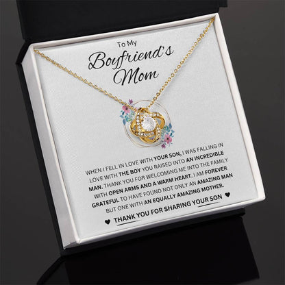 To My Boyfriend's Mom - Love Knot Necklace