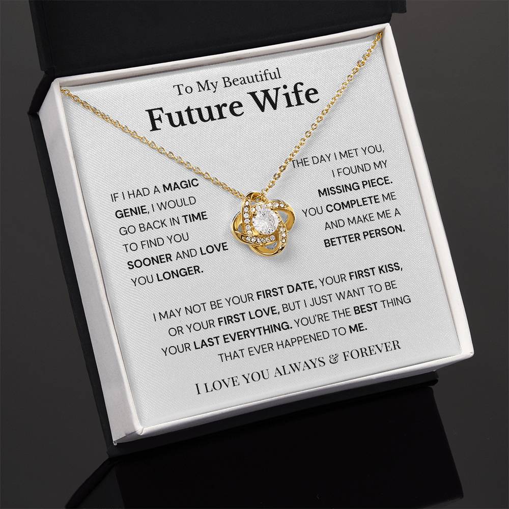 To My Future Wife - Love Knot Necklace