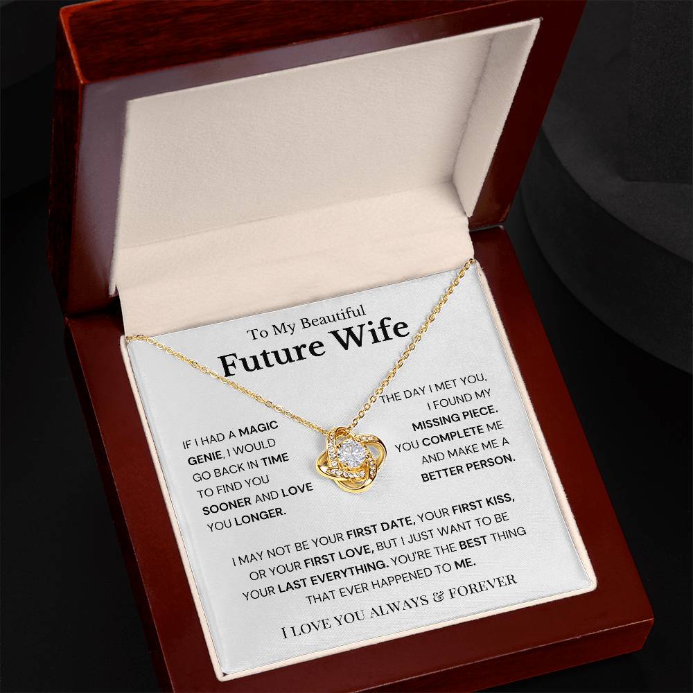 To My Future Wife - Love Knot Necklace