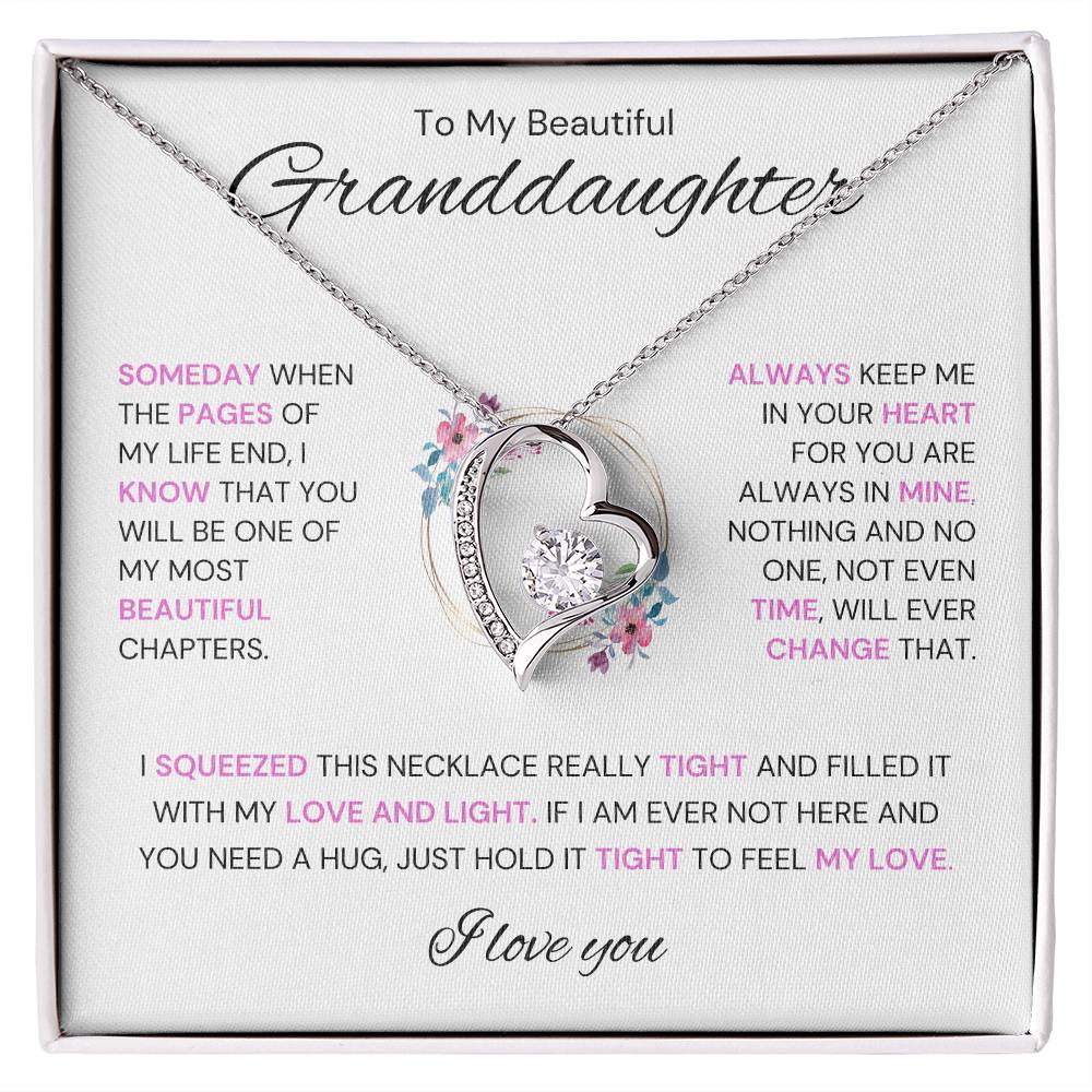 To My Granddaughter - Eternal Love Necklace