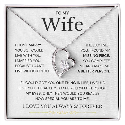 To My Wife - Eternal Love Necklace