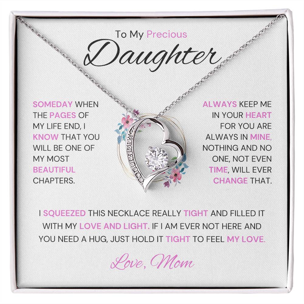 To My Precious Daughter - Eternal Love Necklace