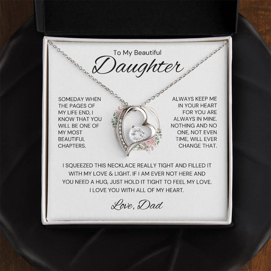 To My Daughter - Eternal Love Necklace