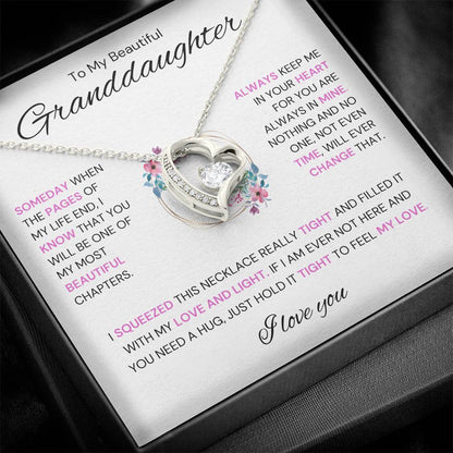 To My Granddaughter - Eternal Love Necklace