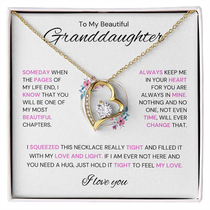 To My Granddaughter - Eternal Love Necklace