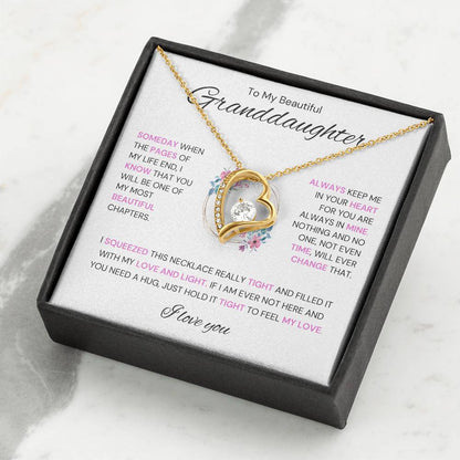 To My Granddaughter - Eternal Love Necklace