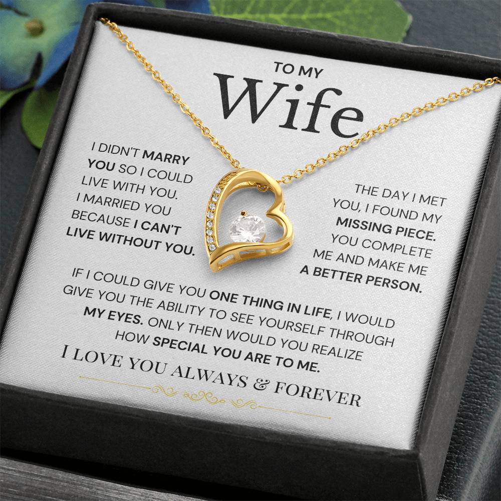 To My Wife - Eternal Love Necklace